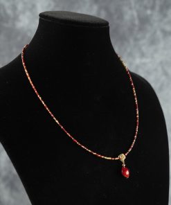 Elegant Murano Glass Pearl Necklace – Artisanal Foil-Infused Venetian Statement Jewelry