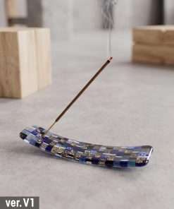 Alternative view of Luxury Multicolor Murano Glass Incense Burner – Handcrafted Venetian Arc Stick Holder