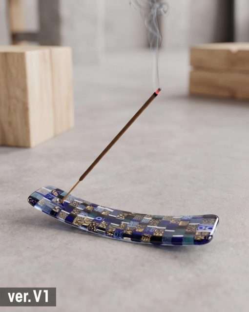 Luxury Multicolor Murano Glass Incense Burner – Handcrafted Venetian Arc Stick Holder - Image 2
