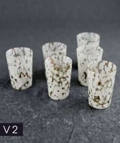 Handmade Murano Glass Shot Glasses Set of 6 – Authentic Italian Liqueur & Espresso Glasses with Gold Leaf Accents - Image 3