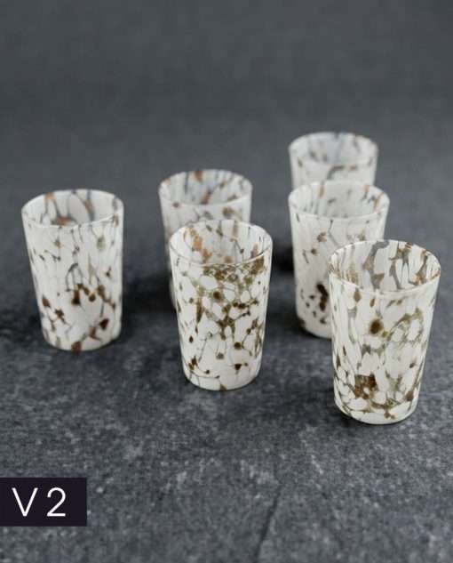 Handmade Murano Glass Shot Glasses Set of 6 – Authentic Italian Liqueur & Espresso Glasses with Gold Leaf Accents - Image 3