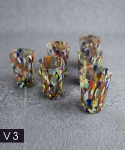 Handmade Murano Glass Shot Glasses Set of 6 – Authentic Italian Liqueur & Espresso Glasses with Gold Leaf Accents - Image 4