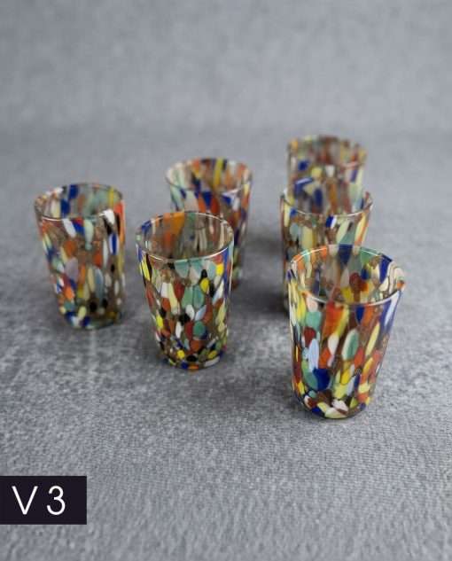 Handmade Murano Glass Shot Glasses Set of 6 – Authentic Italian Liqueur & Espresso Glasses with Gold Leaf Accents - Image 4