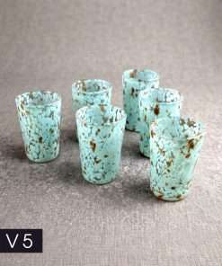 Handmade Murano Glass Shot Glasses Set of 6 – Authentic Italian Liqueur & Espresso Glasses with Gold Leaf Accents - Image 6